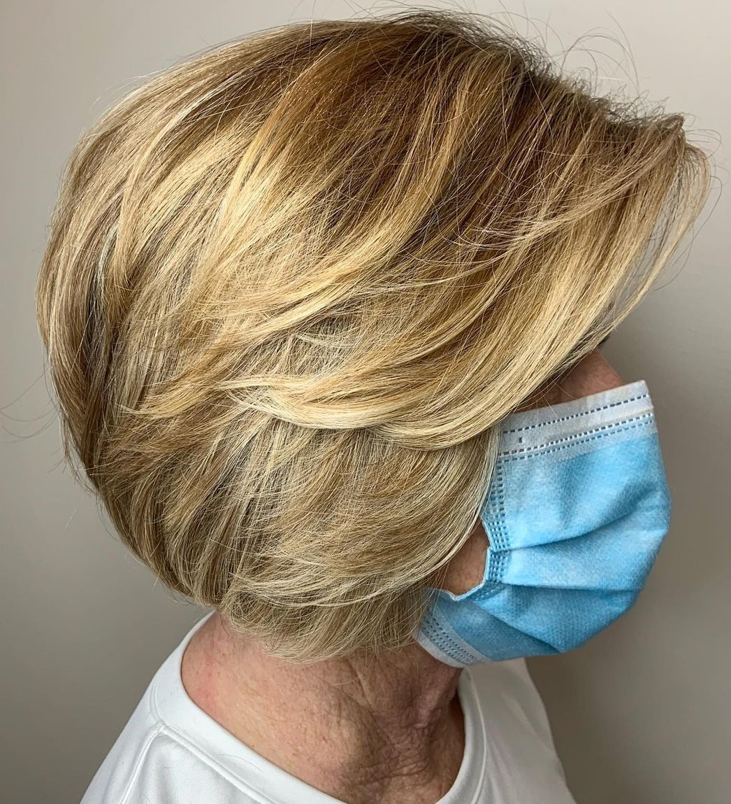 Over 50 Bob Hairstyle with Bangs