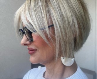 Thin Hair Bob for Older Women