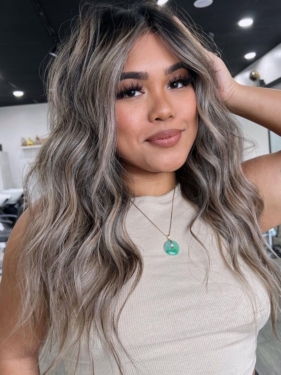 Gray Streaks in Dark Hair