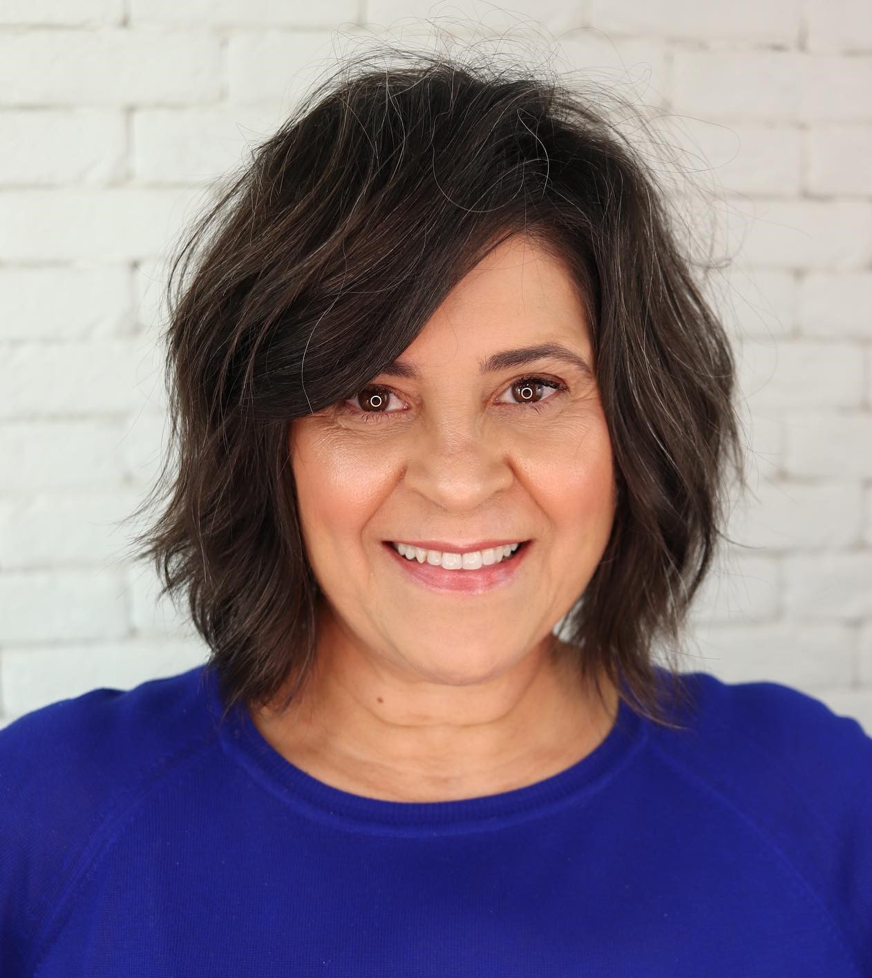 Elongated Bob for a Chubby Face