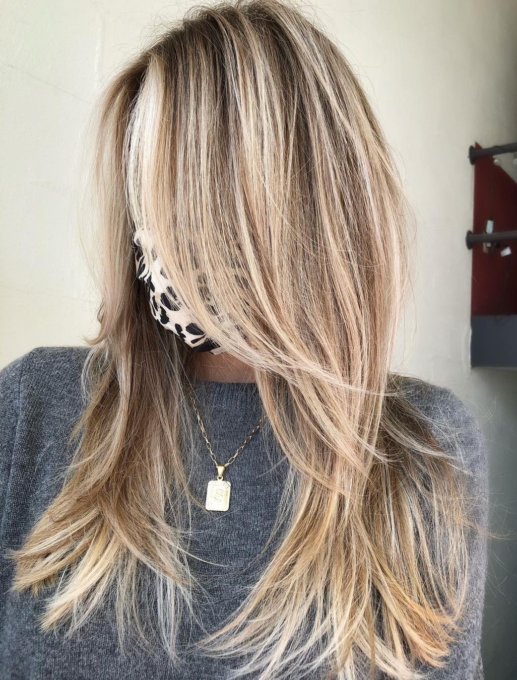 Long Hairstyle with Long Bangs