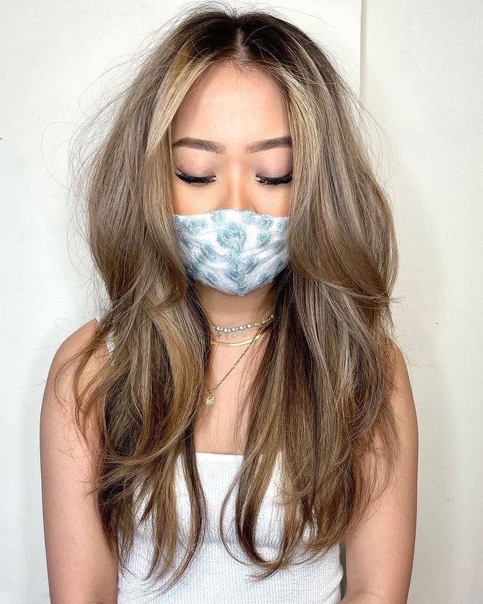 Long Thin Haircut with Layers