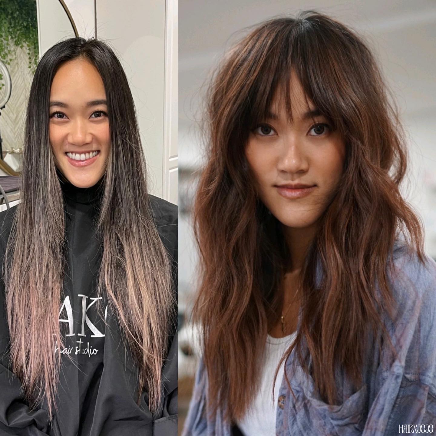 Long Hairstyle for a Narrow Face and Big Forehead