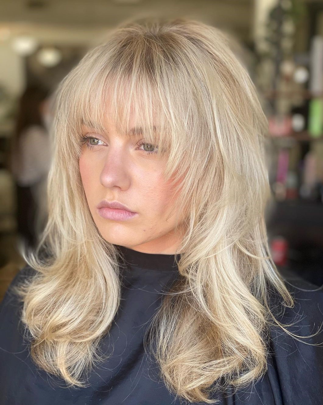 Medium Hair with Layers and Bangs