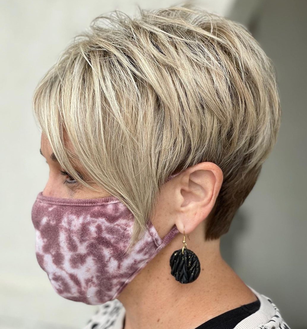 Over 50 Undercut Pixie