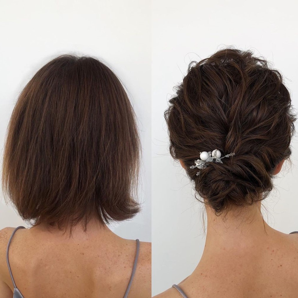 Easy Updo for Very Short Hair