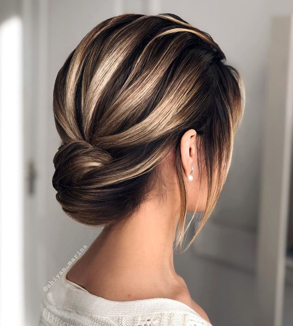Quick Chignon Updo for Short Hair