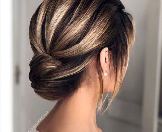Quick Chignon Updo for Short Hair