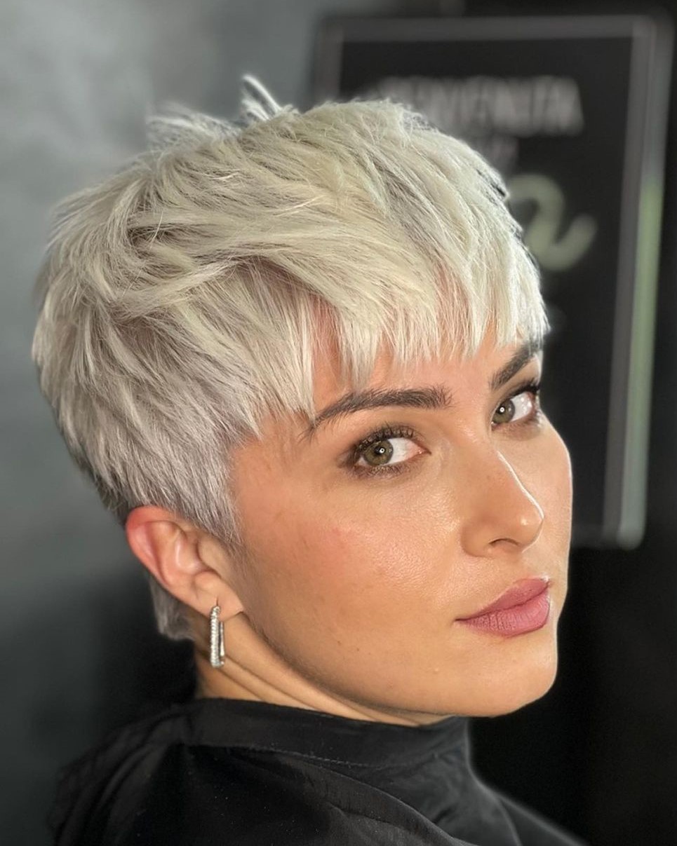 Sassy Short Haircut for Blonde Hair