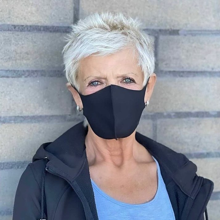 Spiky Blonde Pixie Cut