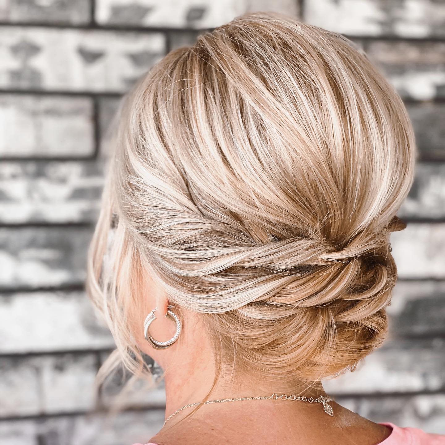 Twisted Bouffant Updo for Short Hair