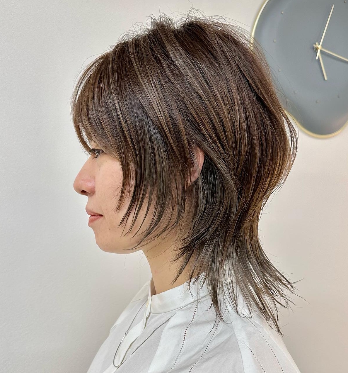 Short Wolf Cut with Thinned-Out Ends