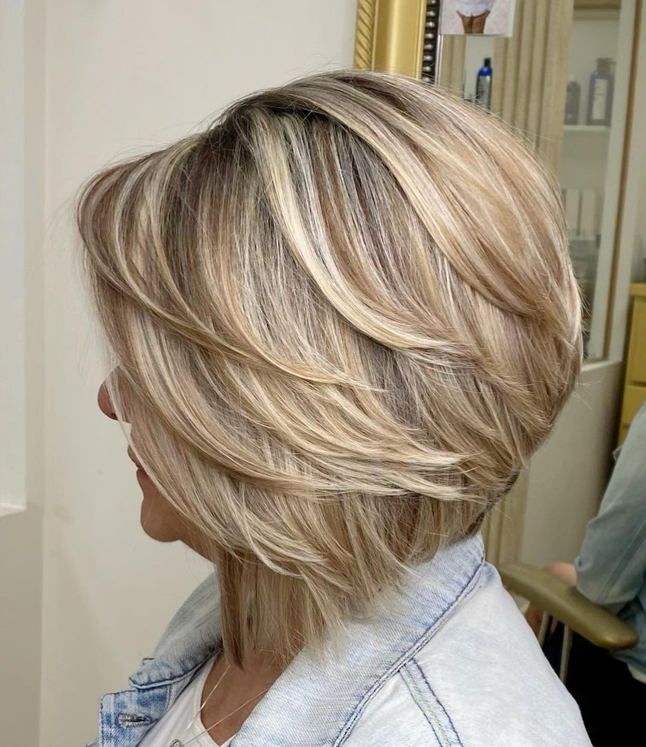 Classy Angled Bob Over 50