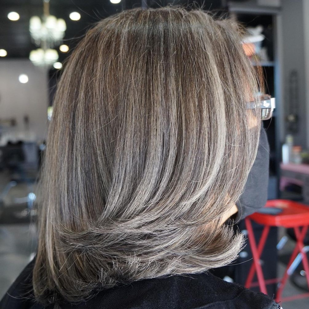 Gray Highlights for Brown Hair