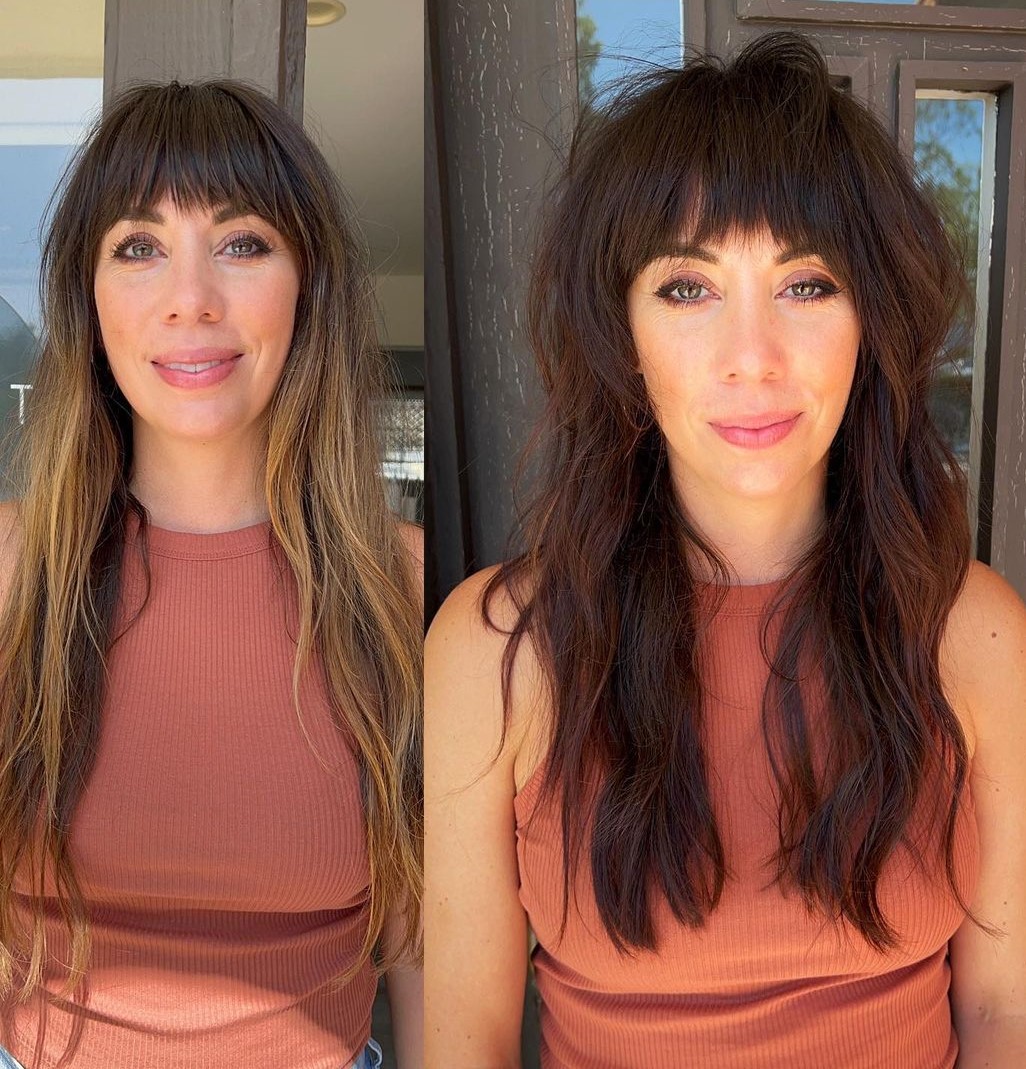Long Shag Before and After