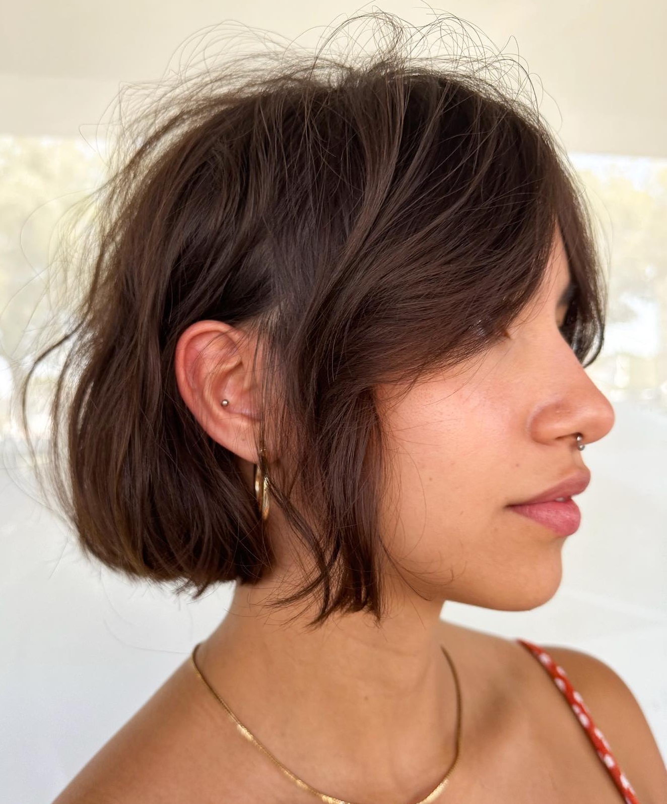 Fluffy Messy French Bob