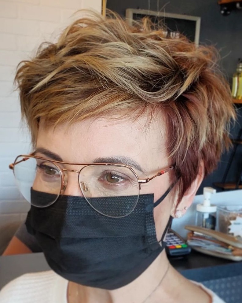 Short Layered Pixie Shag