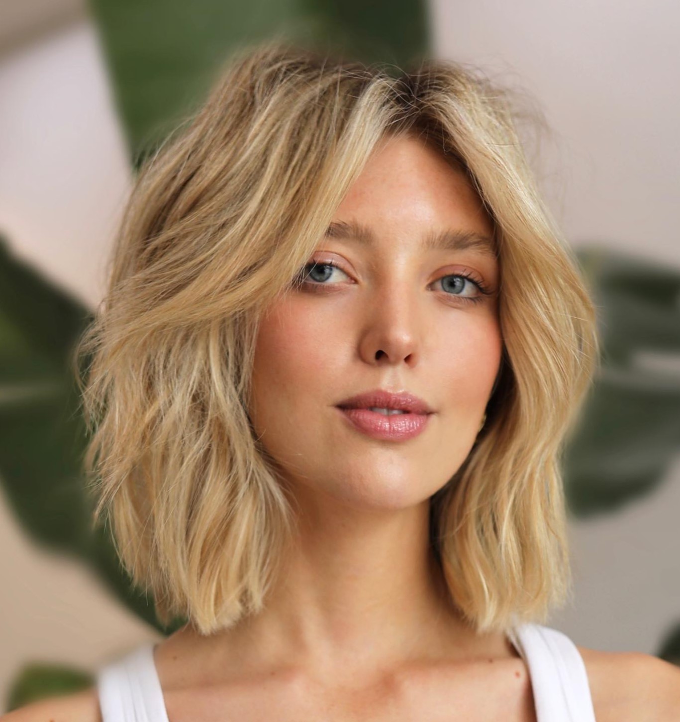Messy Long Bob Hairstyle