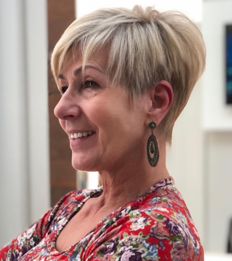 Over 50 Short Pixie with Undercut