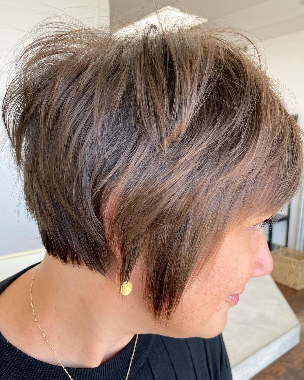 Short Layered Bob for Thin Hair