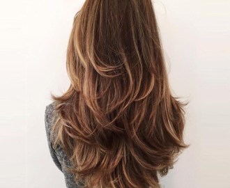 Long V Cut for Thick Hair