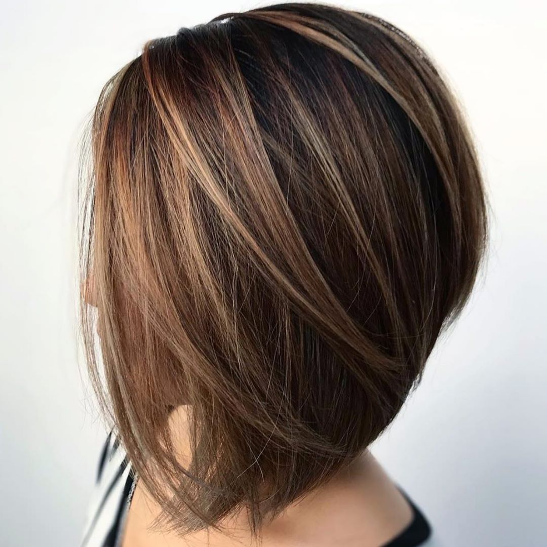 Voluminous Inverted Medium Bob for Thick Hair