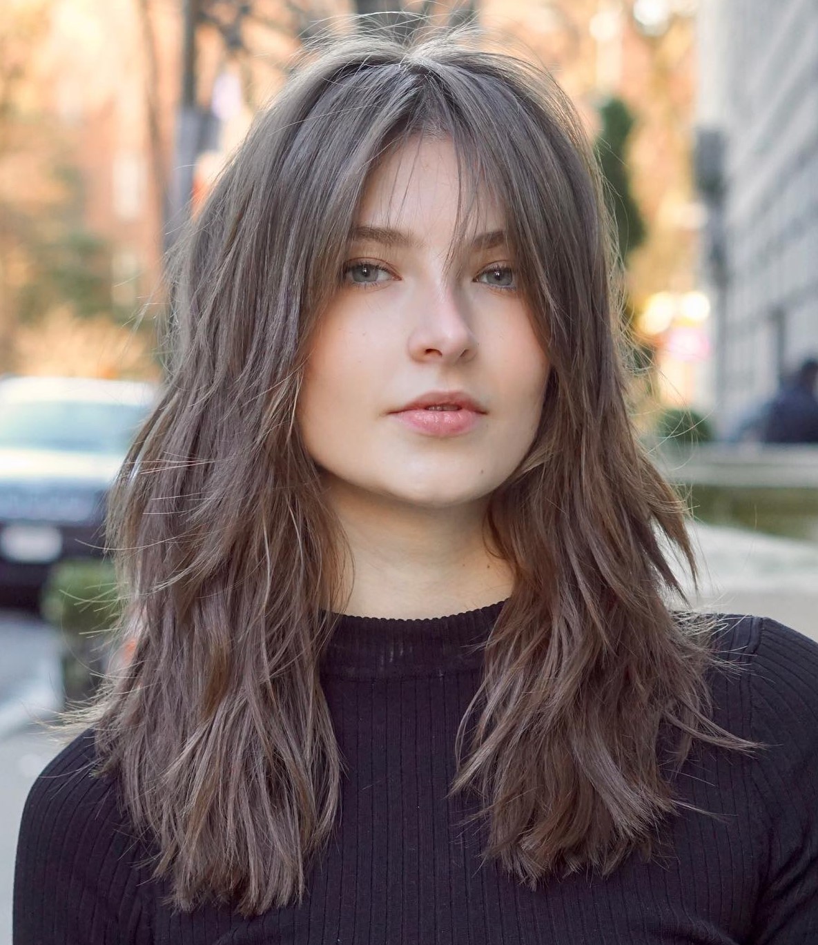 Medium Choppy Brown Shag