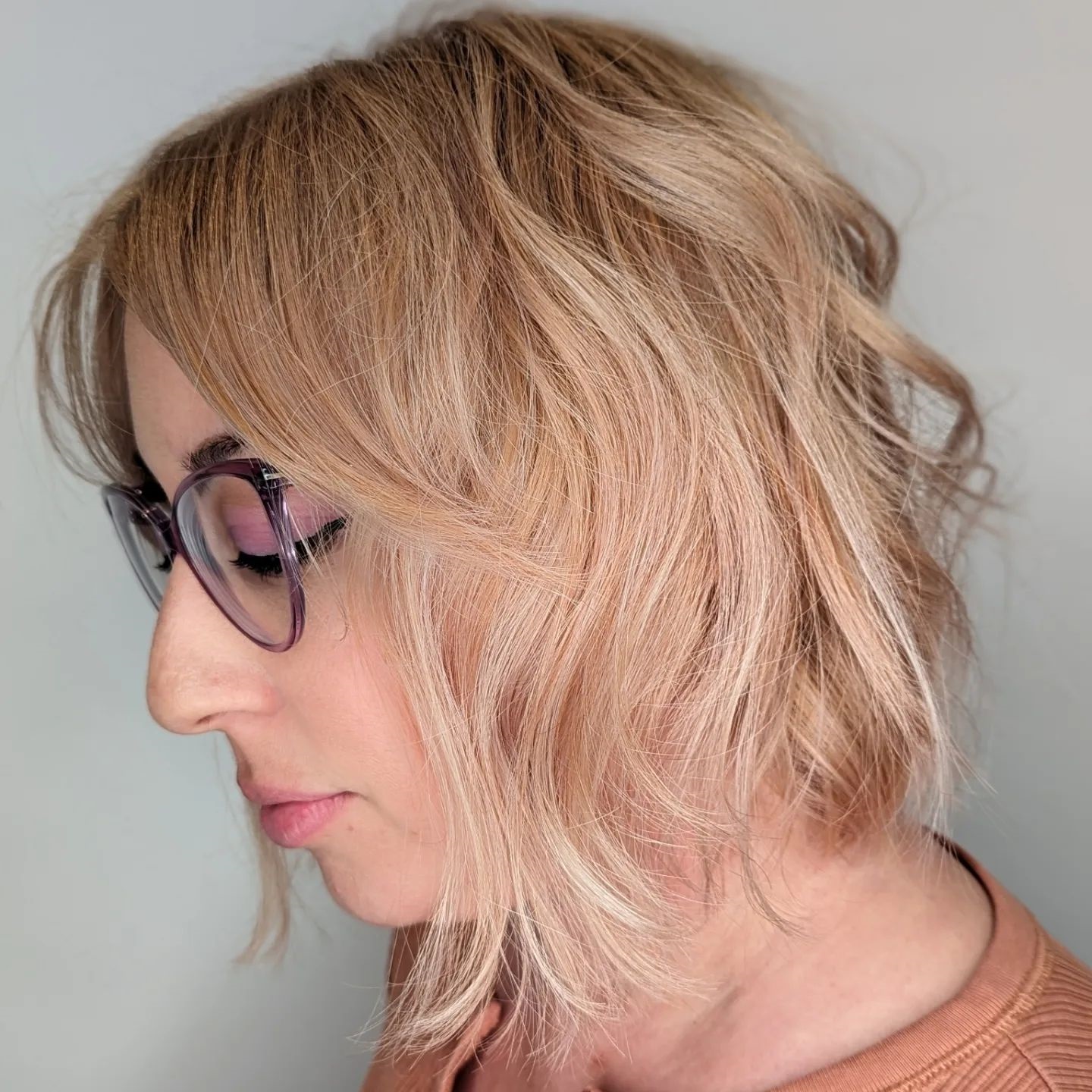 Delicate Tousled Bob with Curtain Bangs