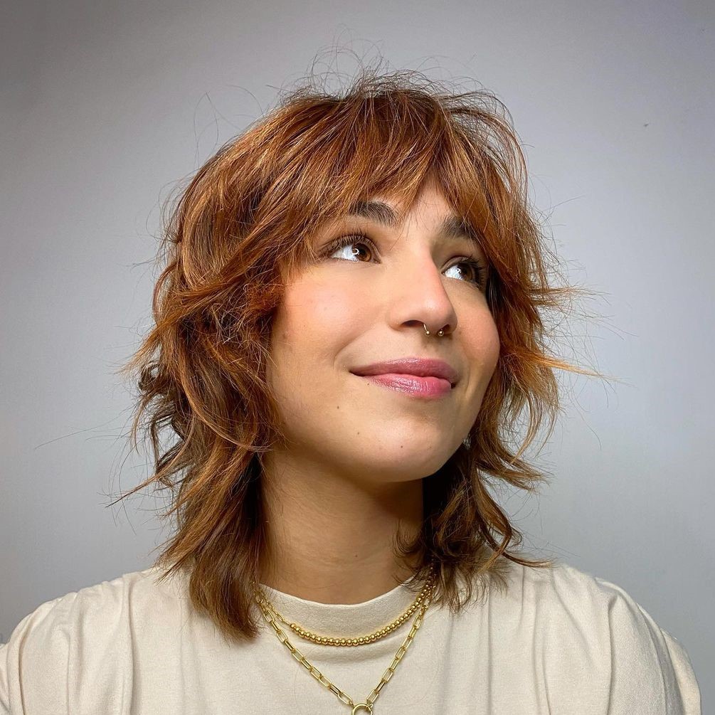 Voluminous Shag with Short Messy Layers