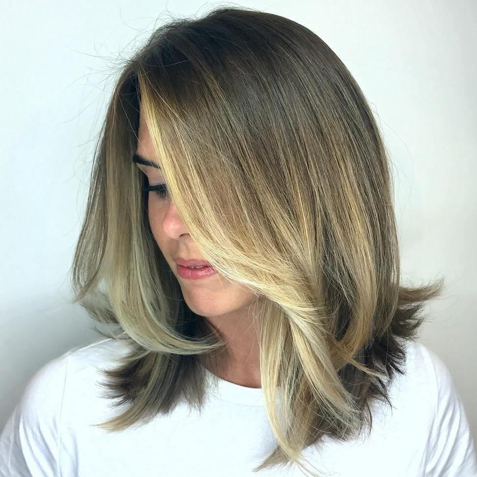 Face-Framing Medium Haircut for Thick Hair