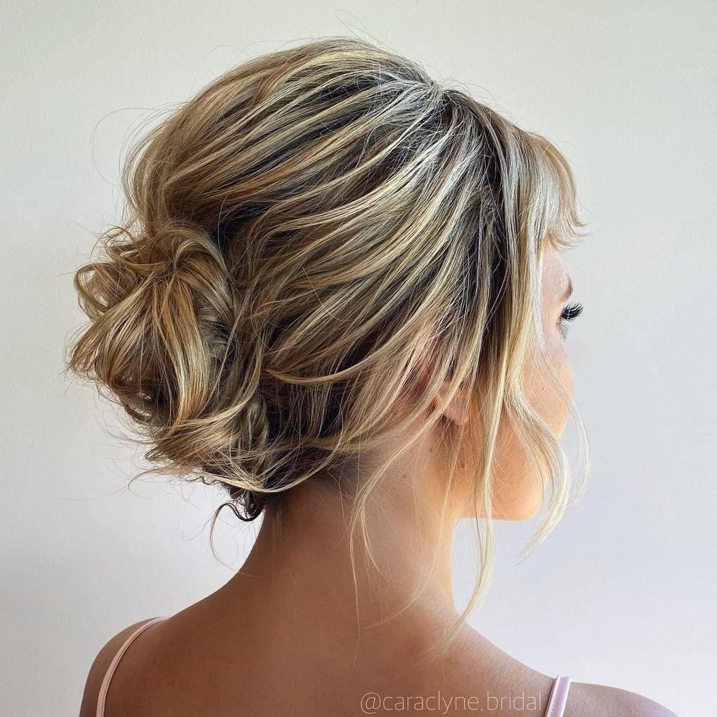 Easy Messy Short Hair Updo