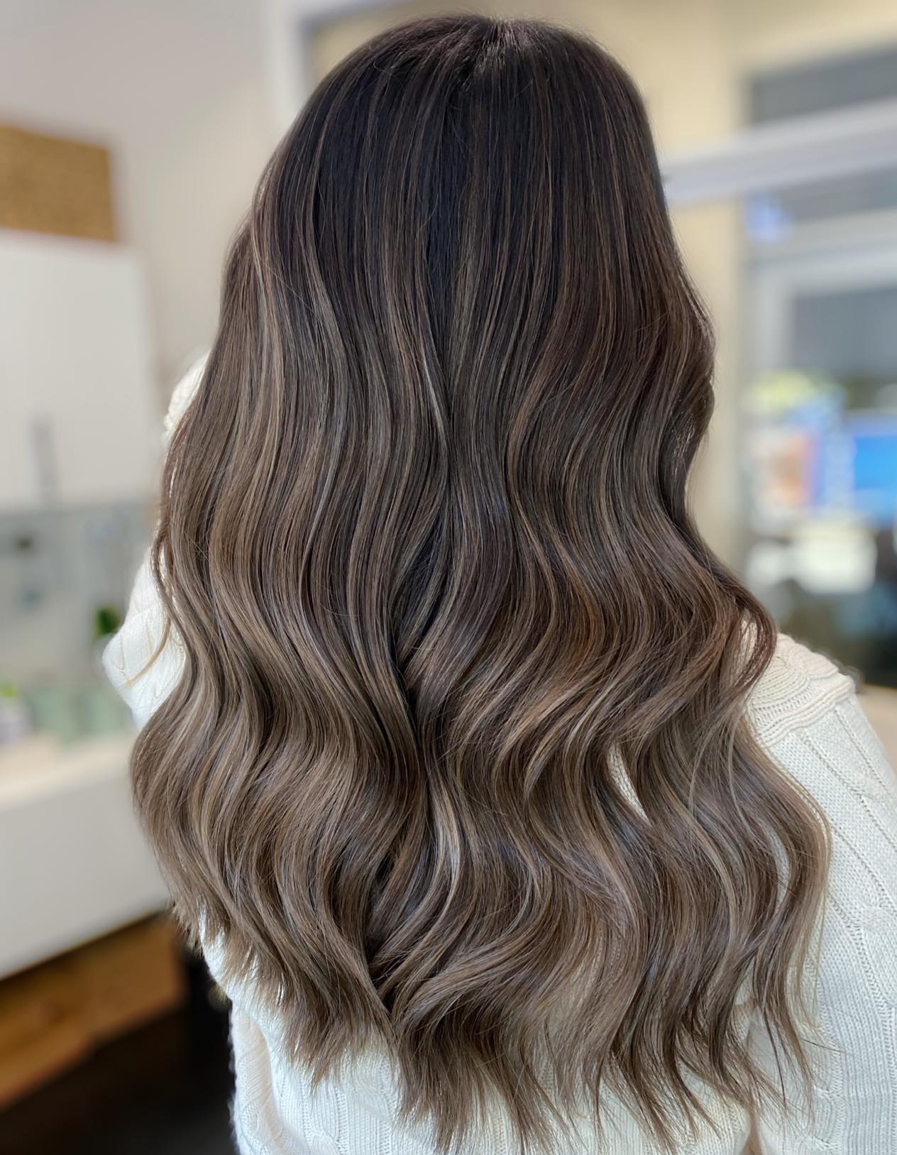 Warm and Cool Ash Brown Highlights
