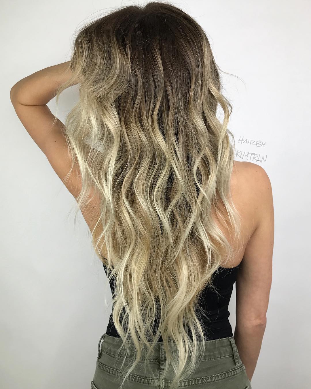 Long Length Layered Wavy Hairstyle