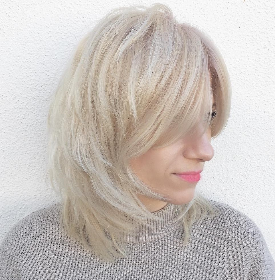 Medium Shag with a Middle-Part Fringe