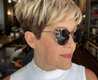 Undercut Pixie with Highlighted Top