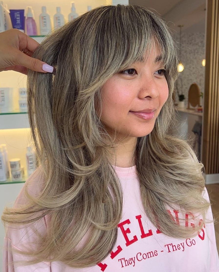 Long Shag with Layered Bangs