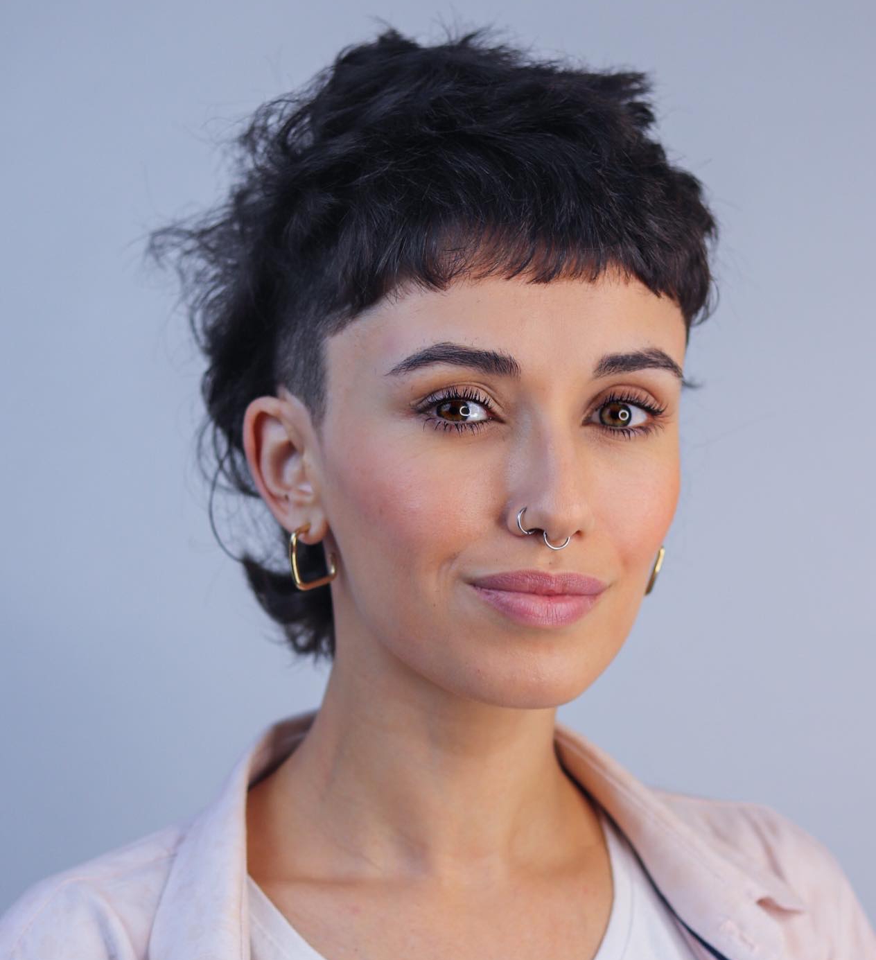 Cool Fluffy Undercut Mullet