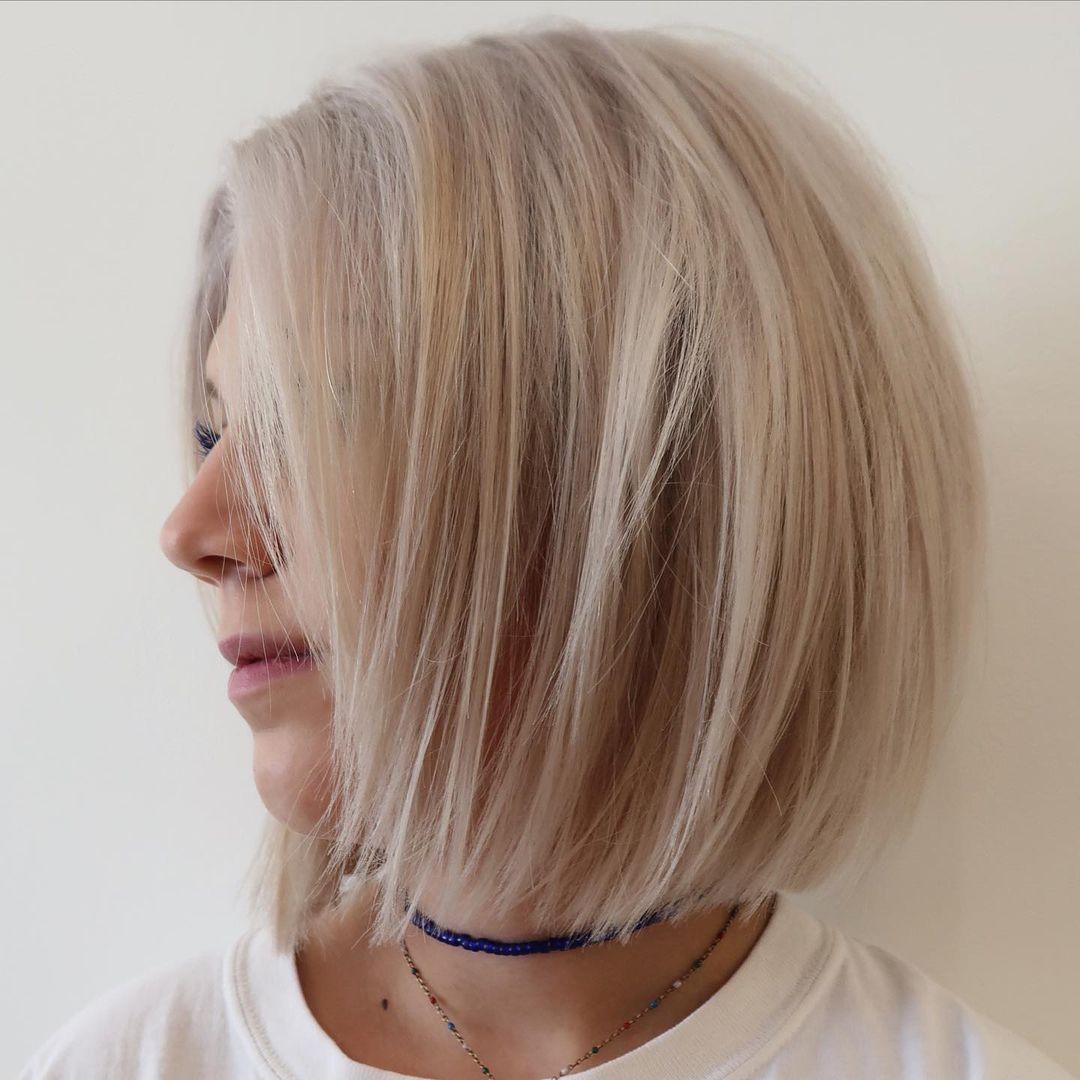 Stunning Blunt Bob for Blonde Hair