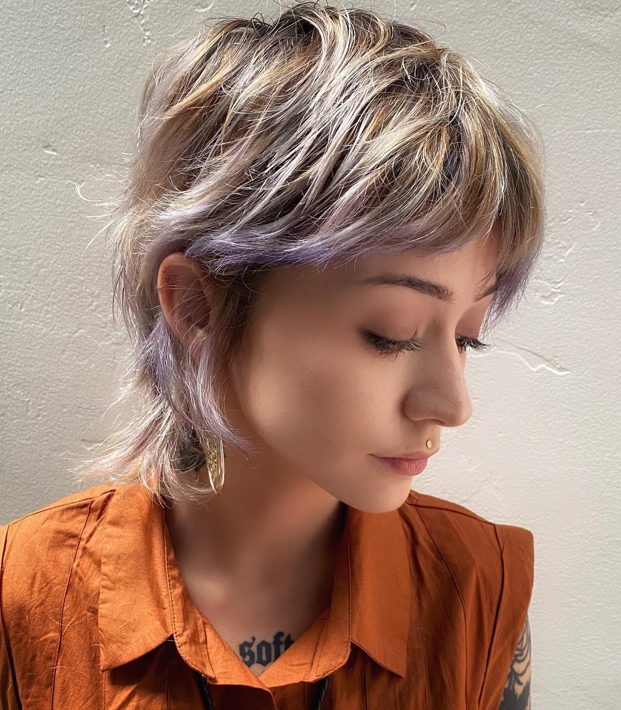Short Wolf Cut with Razor Cut Layers