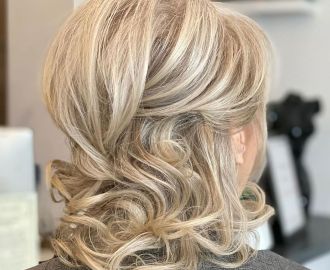 Easy Half Updo with a Bouffant