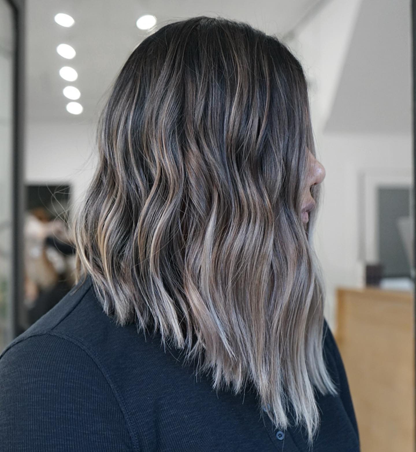 Ash Brown Lob with Silver Babylights