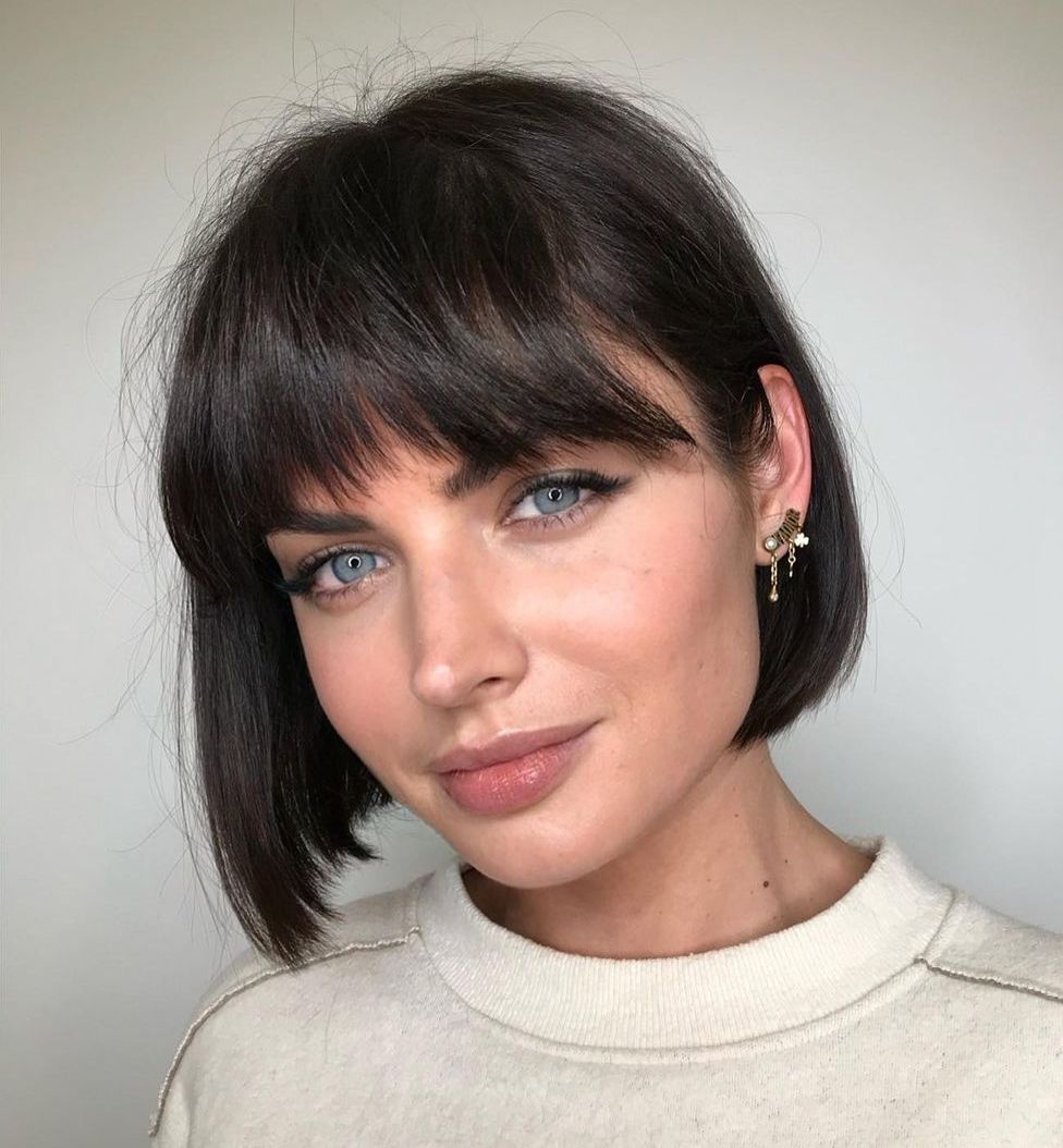 Chic French Bob with Bangs
