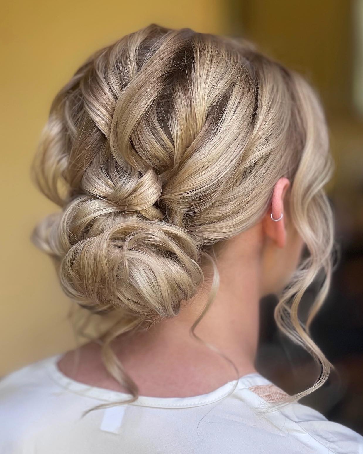 Sweet Wedding Chignon Idea