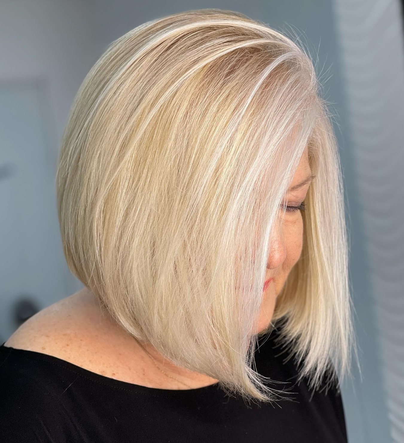 Wispy Bob for Heavy-Set Women