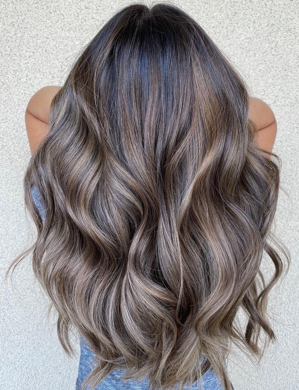 Dark Mushroom Hair with Ash Brown Ends