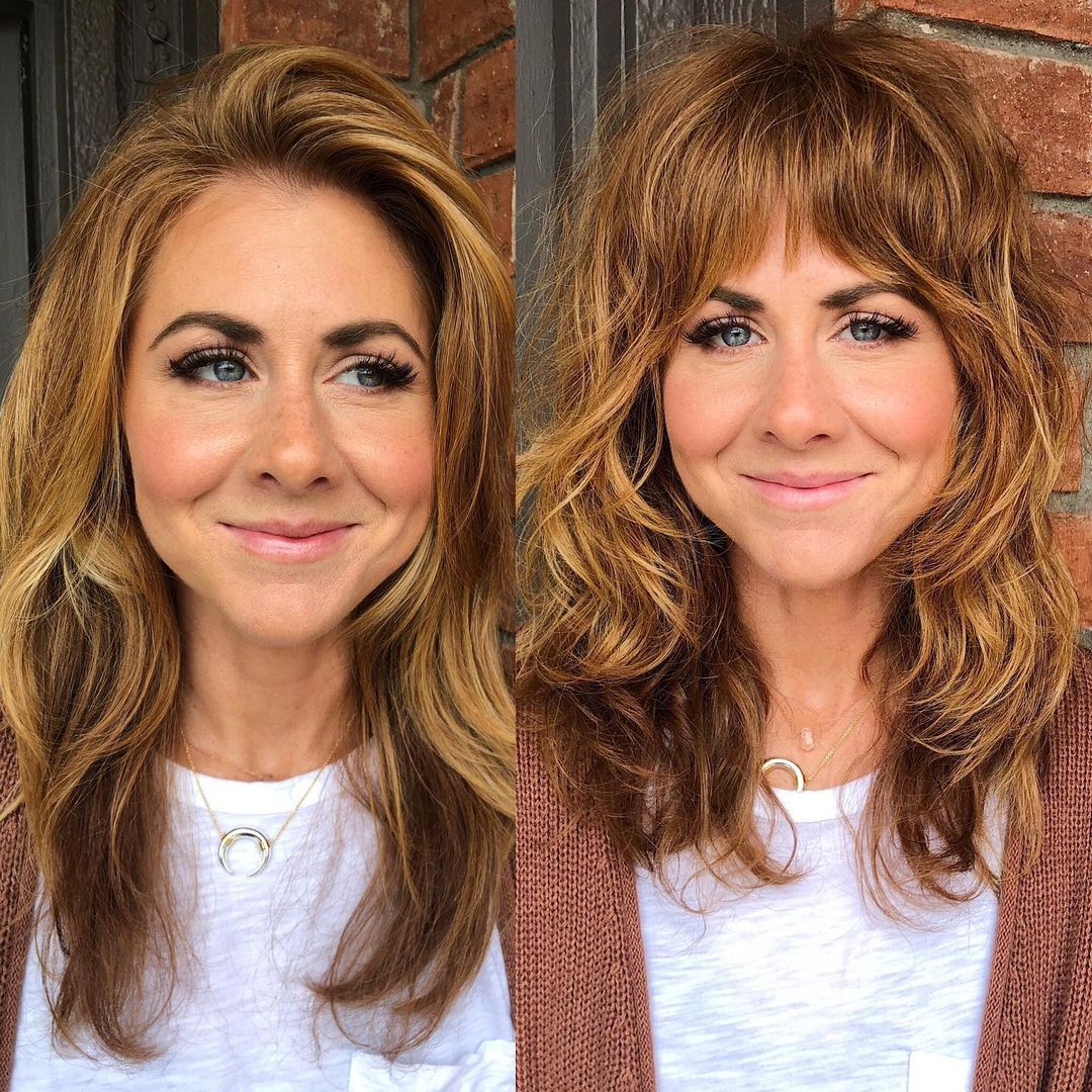 Medium Haircut with Shaggy Layers