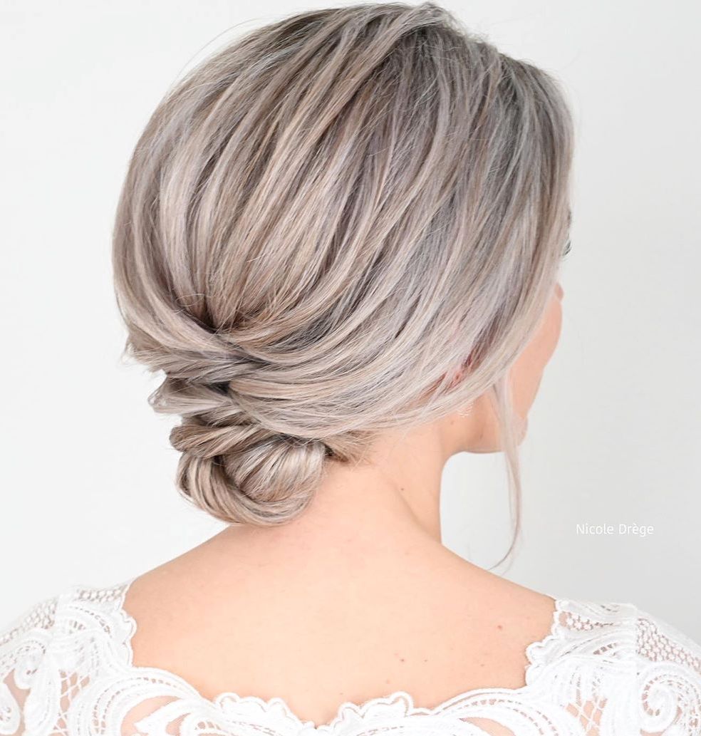 Low Short Hair Updo