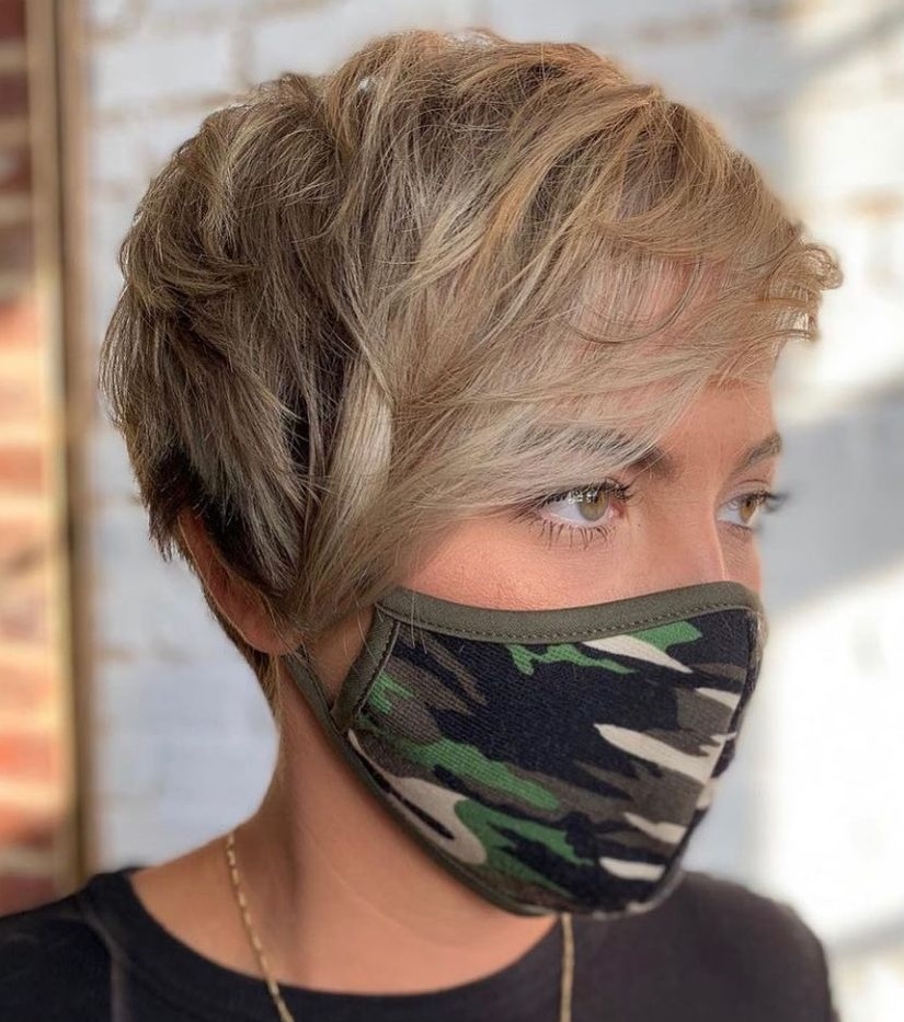 Cool Blonde Pixie Cut 2023