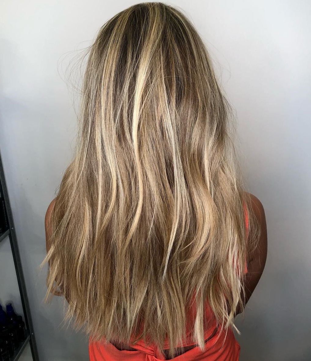 Straight Choppy Cut for Long Length Hair