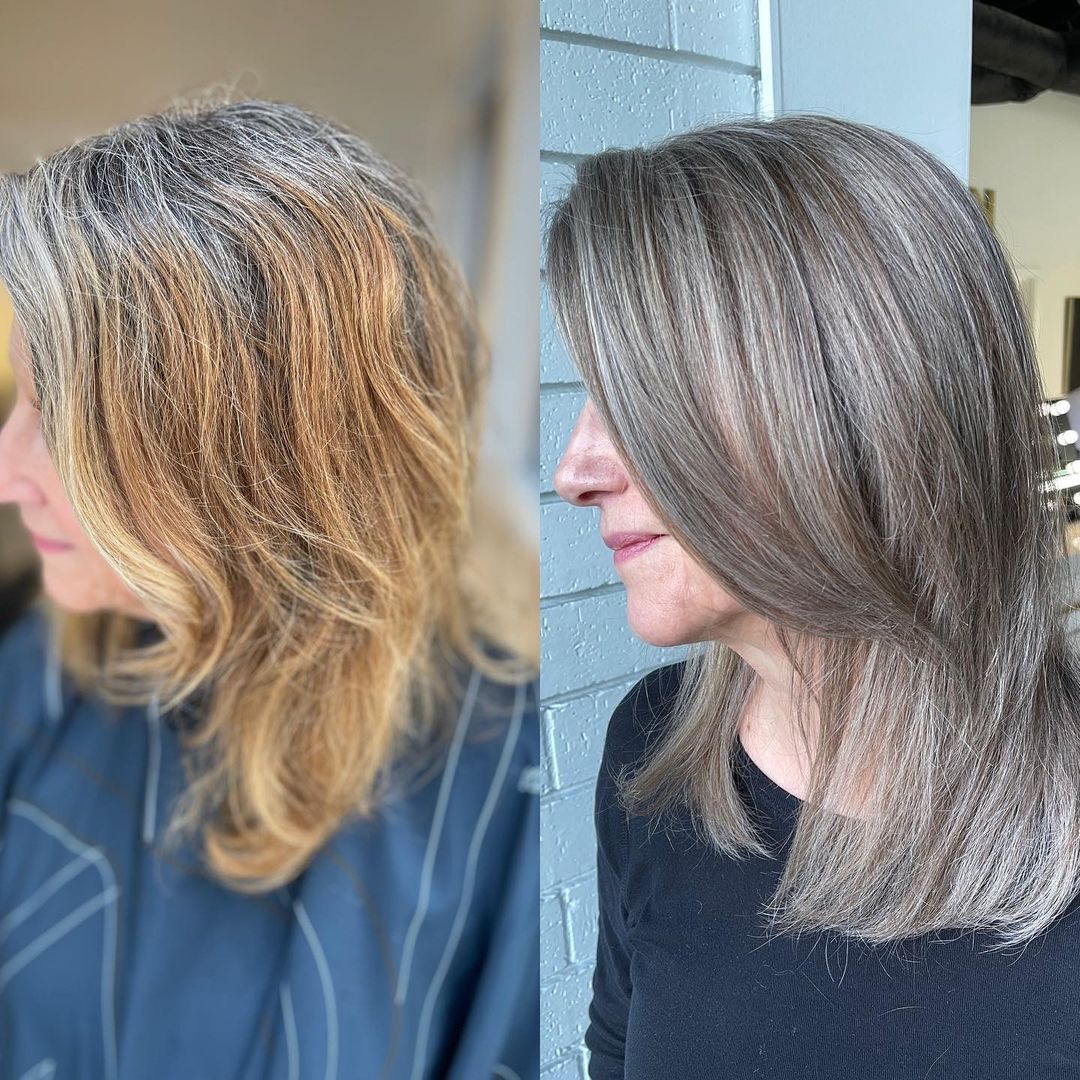Transitioning to Gray with Balayage